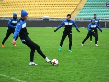 Фоторепортаж с тренировки «Окжетпеса» в Алматы