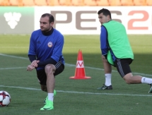 Сборная Армении провела предматчевую тренировку за день до игры с Казахстаном