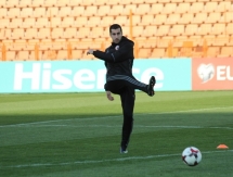 Сборная Армении провела предматчевую тренировку за день до игры с Казахстаном