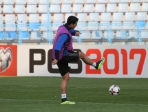 Сборная Армении провела предматчевую тренировку за день до игры с Казахстаном