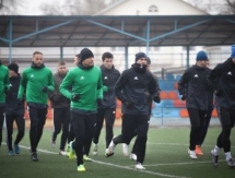 Фоторепортаж с утренней тренировки «Атырау» перед вылетом в Костанай