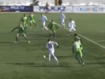 Видео третьего гола Щеткина матча Премьер-Лиги «Тобол» — «Атырау»