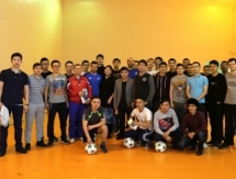 Футболисты «Астаны» встретились со студентами ЕНУ