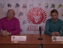Видео послематчевой пресс-конференции игр чемпионата РК «Арлан» — «Бейбарыс» 5:2, 1:3