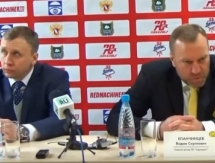 Видео послематчевой пресс-конференции игры плей-офф ВХЛ «Зауралье» — «Сарыарка» 3:1