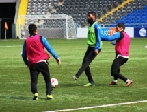 Фоторепортаж с тренировки «Окжетпеса» перед матчем с «Тоболом»