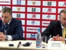 Видео послематчевой пресс-конференции игры плей-офф ВХЛ «Зауралье» — «Сарыарка» 0:3