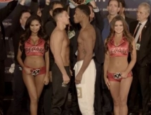 Видео с финальной церемонии взвешивания боя Головкин — Джейкобс от НВО