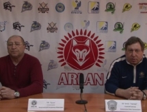 Видео послематчевой пресс-конференции игр плей-офф чемпионата РК «Арлан» — «Алтай-Торпедо» 4:0, 4:0