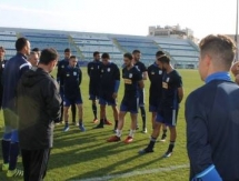Сборная Кипра провела тренировку перед матчем с Казахстаном