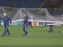 Видео предыгровой тренировки сборной Казахстана в Армении