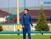 Фоторепортаж с тренировки «Жетысу» в Шымкенте