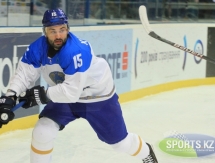 Фоторепортаж матча Первого дивизиона чемпионата мира-2017 Казахстан — Польша 1:0 ОТ