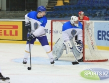 Фоторепортаж матча Первого дивизиона чемпионата мира-2017 Казахстан — Польша 1:0 ОТ