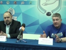 Видео послематчевой пресс-конференции игры плей-офф чемпионата РК «Иртыш» — «Номад» 2:3 ОТ