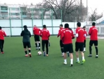 Видео с тренировки «Актобе» в Уральске