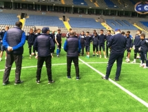 Фоторепортаж с тренировки «Окжетпеса» на «Астана Арене»