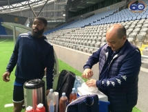 Фоторепортаж с тренировки «Окжетпеса» на «Астана Арене»