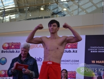 Фоторепортаж с церемонии взвешивания турнира Fight Nights Global 65 в Астане