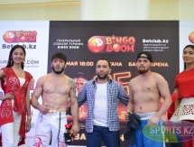 Фоторепортаж с церемонии взвешивания турнира Fight Nights Global 65 в Астане