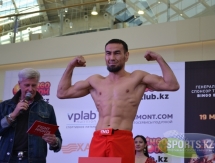 Фоторепортаж с церемонии взвешивания турнира Fight Nights Global 65 в Астане