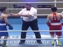 Видео первого поражения казахстанца на чемпионате Азии-2017