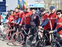 Акмолинские госслужащие приняли участие в велопробеге