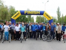 600 жамбылцев участвовали в велопробеге