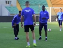 Видео с предыгровой тренировки «Иртыша» в Алматы 