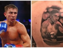 Карагандинец удивил огромным тату с изображением Головкина на спине