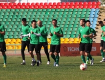 Фоторепортаж с тренировки «Атырау» перед отъездом в Астану