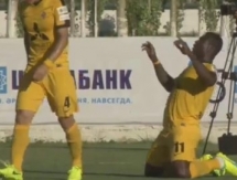 Видео гола Гоу матча Премьер-Лиги «Ордабасы» — «Кайрат»