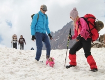 Почти 300 альпинистов покорили пик Нурсултан в Алматы