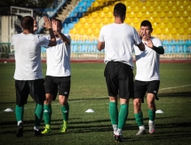 Фоторепортаж с тренировки «Атырау» в преддверии матча с «Кайсаром»