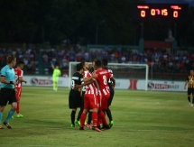 Фоторепортаж с матча Лиги Европы «Скендербеу» — «Кайрат» 2:0