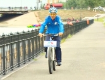 В Астане стартовал одиночный велопробег «Астана — Пекин»