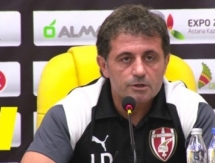 Видео предматчевой пресс-конференции Дайя игры Лиги Европы «Кайрат» — «Скендербеу»