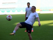 Фоторепортаж с предыгровой тренировки «Астаны» в Варшаве