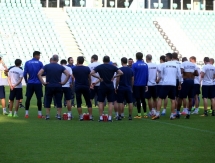 Фоторепортаж с предыгровой тренировки «Астаны» в Варшаве