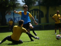 Фоторепортаж с предыгровой тренировки «Кайрата М»