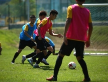 Фоторепортаж с предыгровой тренировки «Кайрата М»