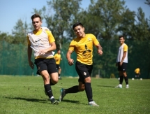 Фоторепортаж с предыгровой тренировки «Кайрата М»