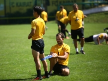 Фоторепортаж с предыгровой тренировки «Кайрата М»