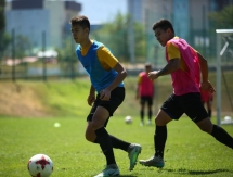 Фоторепортаж с предыгровой тренировки «Кайрата М»