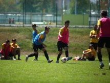 Фоторепортаж с предыгровой тренировки «Кайрата М»