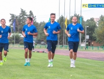Фоторепортаж с предыгровой тренировки «Жетысу»