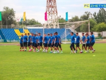 Фоторепортаж с предыгровой тренировки «Жетысу»