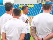 Фоторепортаж с предыгровой тренировки «Жетысу»