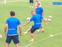 Фоторепортаж с предыгровой тренировки «Жетысу»