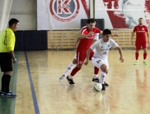 Фоторепортаж с товарищеского матча «Кайрат» — «Сибиряк» 5:4